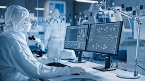 Cleanroom Operator working in a Cleanroom